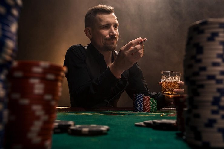 Live Andar Bahar dealer at bacan4d slot studio dealing cards to left and right positions